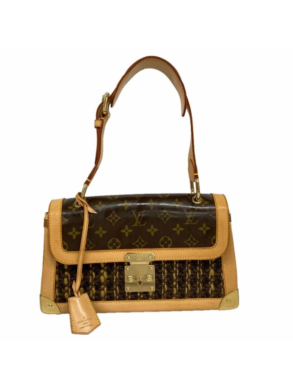 Louis Vuitton Shoulder Bag Monogram Tweedy Brown